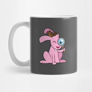 Easter Bunny looking for Easter eggs Mug